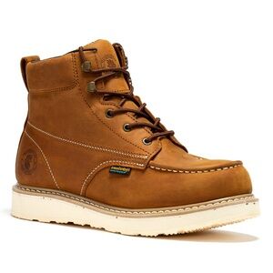 ROCKROOSTER Edgewood 6 inch Brown steel toe waterproof Boots SAP858 Men’s 7.5